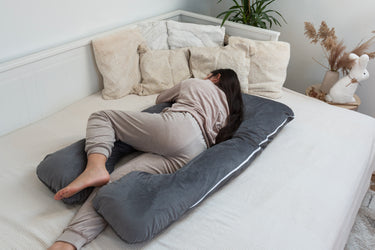Velvet U Shaped Pregnancy - Grey